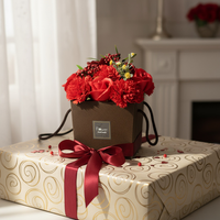 Mydlany Bukiet Czerwone Róże i Goździki | Luksusowy Prezent dla Kobiety, Ukochanej | Walentynki, Rocznica